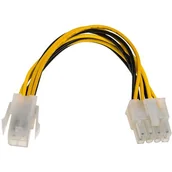 Kable komputerowe i do monitorów - AKYGA Kabel zasilający Akyga AK-CA-10 ( P4 4-pin / EPS P8 8-pin F-M PVC 0,15m ) KABAKGZAW0004 [5273284] - miniaturka - grafika 1