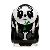 Walizki - Walizka dziecięca z ABS-u zwierzak czarno - biała - miniaturka - grafika 1