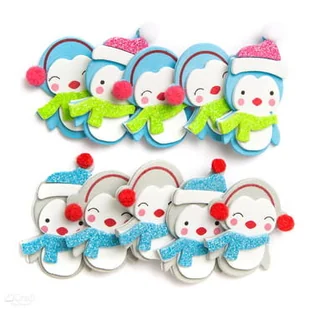 [Bs] Naklejki 3D Z Pianki Pingwinki 10Szt Dalprint - Scrapbooking - miniaturka - grafika 1