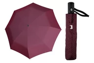 Parasole - Mocna Automatyczna Damska Parasolka Doppler Carbonsteel, Bordowa W Kropki - miniaturka - grafika 1