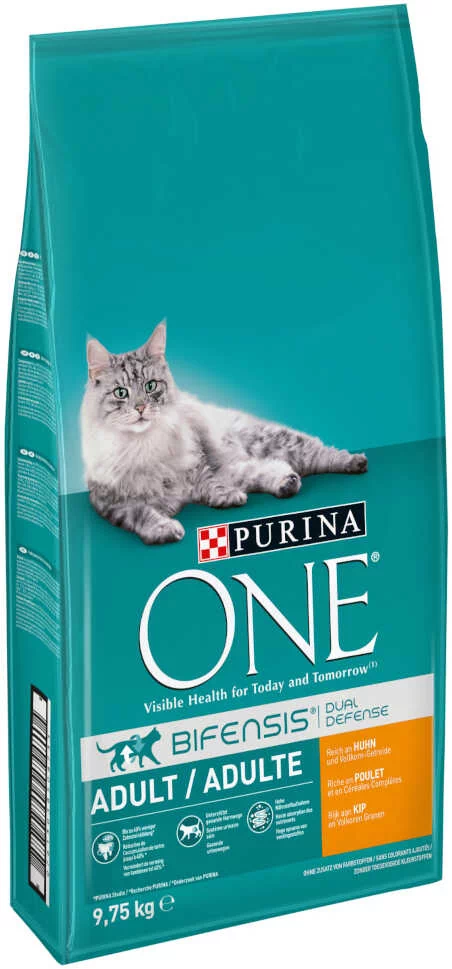 Purina One Adult, kurczak ze zbożem pełnoziarnistym - 9,75 kg