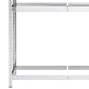 2-poziomowy regał na opony, kolor srebrny, 110x40x180 cm, stal - Szafy i regały magazynowe - miniaturka - grafika 7