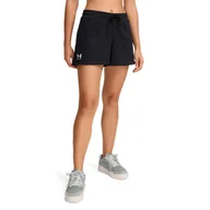 Spodenki damskie - Damskie Spodenki UNDER ARMOUR UA RIVAL TERRY SHORT 1389657-001 – Czarny - miniaturka - grafika 1