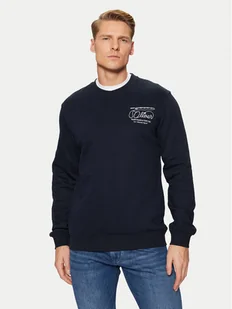 s.Oliver Bluza 2153489 Granatowy Regular Fit - Bluzy męskie - miniaturka - grafika 1