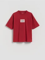 Koszulki dla chłopców - Reserved - T-shirt z naszywką - czerwony - miniaturka - grafika 1