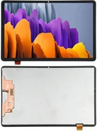 Części serwisowe do telefonów - Oryginalny wyświetlacz LCD + ekran dotykowy Samsung Galaxy Tab S7 T870 T875 T876 SM-T870 (Regenerowany) Czarny - miniaturka - grafika 1