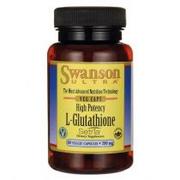 Odchudzanie i oczyszczanie - Swanson, Usa Swanson l-glutation (l-glutathione) 200mg Suplement diety 60 kaps. - miniaturka - grafika 1