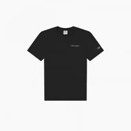 Koszulki sportowe męskie - Męski t-shirt z nadrukiem CHAMPION ROCHESTER Crewneck T-shirt - czarny - miniaturka - grafika 1