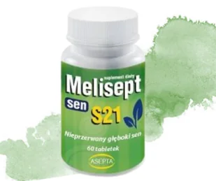 ASEPTA Melisept tabletki na sen- 60 sztuk - Suplementy naturalne - miniaturka - grafika 1