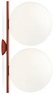 Lampy sufitowe - Flos - IC C/W2 Double Lampa Sufitowa/Ścienna Burgundowa Flos - miniaturka - grafika 1