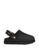 Kapcie damskie - UGG W GOLDENSTAR Villa Clog, kapcie damskie, rozmiar 40 EU, czarne, 40 EU - miniaturka - grafika 1