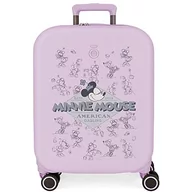 Walizki - Disney Minnie Happiness Walizka kabiny Fioletowy 40x55x20 cms Twarde ABS Zamknięcie TSA Wbudowany 37L 3,22 kg 4 koła Podwójne bagaż ręczny, Fioletowy, Maleta de cabina, Walizka kabinowa - miniaturka - grafika 1