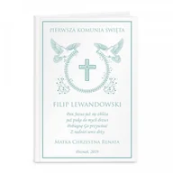 Pamiątka Pierwszej Komunii Świętej - Murrano Biblia Dla Dzieci Nadruk Wieniec Komunia Święta KZ-BIB-M-005 - miniaturka - grafika 1