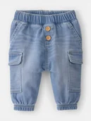 Spodenki dla niemowląt - OshKosh Bojówki dżinsowe w kolorze niebieskim - miniaturka - grafika 1