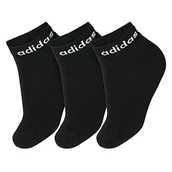 Rajstopy - adidas, Linear Ankle Socks Cushioned Socks 3 Pairs, Rajstopy, Biały S, Wielbiciel Unisex - miniaturka - grafika 1