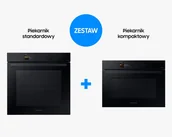 Zestawy AGD - Samsung Zestaw do zabudowy piekarnik parowy NV7B6685BAK + piekarnik kompaktowy z mikrofalami NQ5B6753CAK - miniaturka - grafika 1