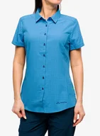 Odzież trekkingowa damska - Koszula turystyczna damska Vaude Seiland Shirt III - ultramarine - miniaturka - grafika 1