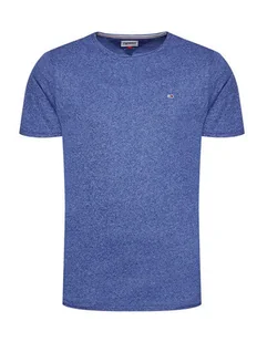 Tommy Jeans T-shirt męski niebieski 100% bawełna, Rozmiar XXL - Koszulki męskie - miniaturka - grafika 1