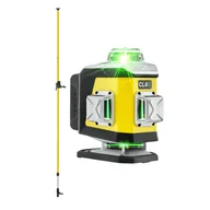 Poziomice laserowe - ZESTAW Laser krzyżowy Nivel System CL4G zielony + tyczka LP-36 Nivel System - miniaturka - grafika 1