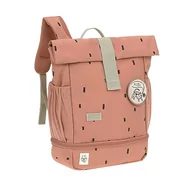 Torebki damskie - LÄSSIG Plecak dziecięcy z pasem piersiowym, torba do przedszkola, 28 cm, 5,5 litra, 3 lata, mini kwadratowy plecak Happy Prints, karmelowy, karmel, 28 cm, Plecak dziecięcy z paskiem piersiowym - miniaturka - grafika 1