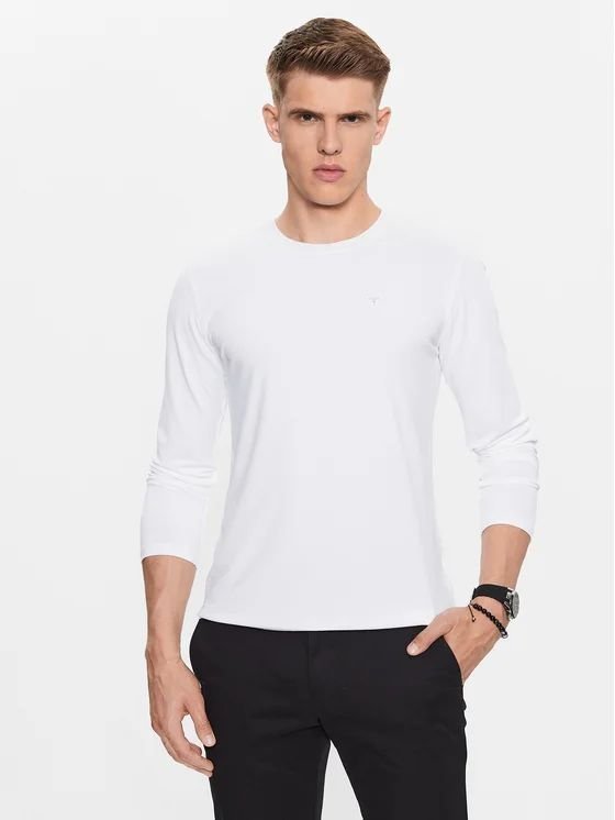 t-shirt uomo guess m3yi39 kbs60 tech tee g011 pure white