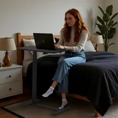 Biurka - MACLEAN MOBILNE BIURKO MC-120 B - miniaturka - grafika 1