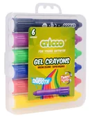 Artykuły biurowe - Cricco Kredki żelowe Twist 6 kolorów CRICCO - miniaturka - grafika 1