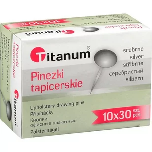 TITANUM Pinezki tapicerskie srebrne 30 sztuk Seagull - Kleje biurowe - miniaturka - grafika 1