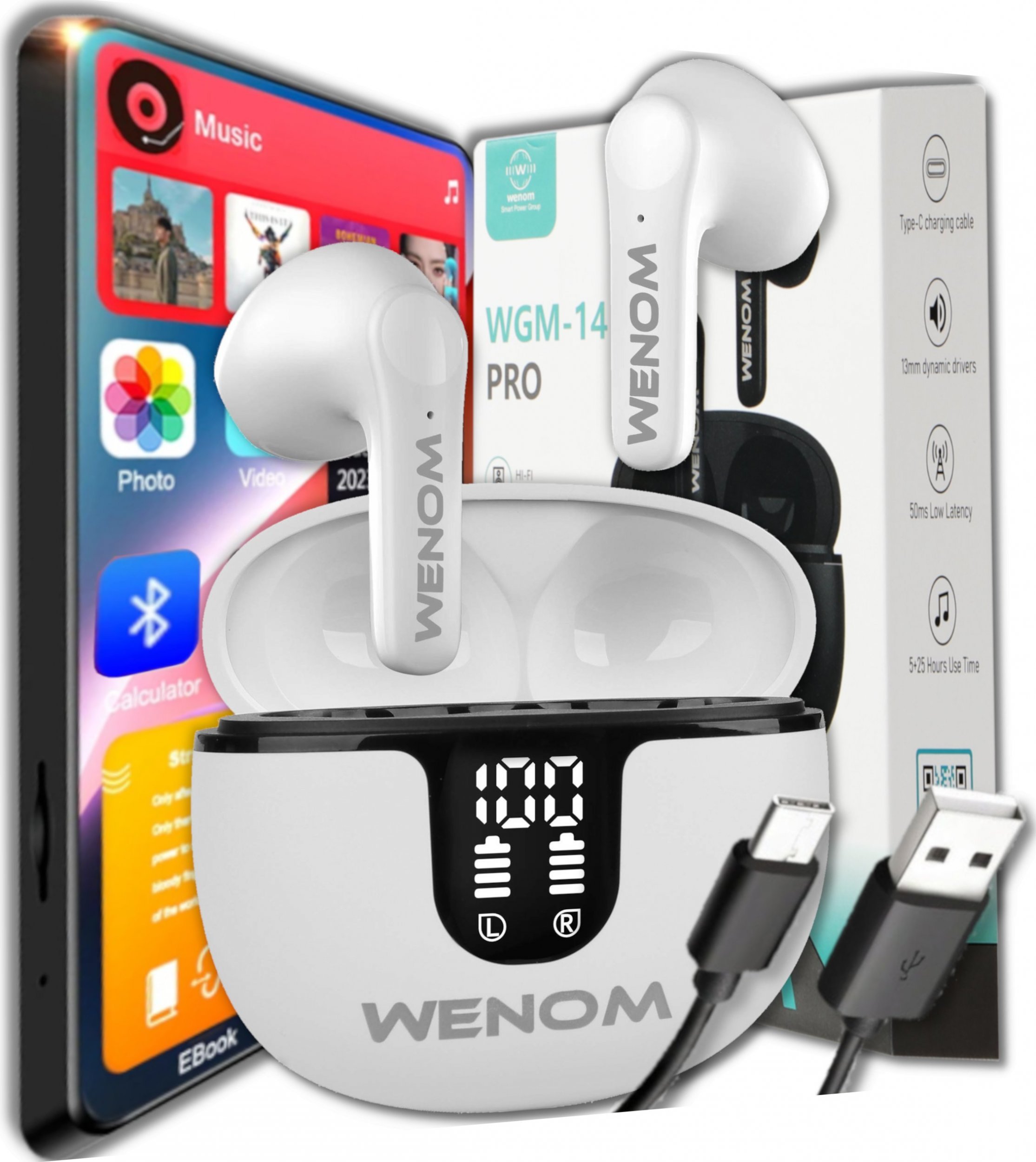 Wenom WGM 14 PRO białe