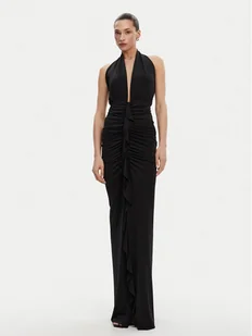 ACCESS FASHION Sukienka wieczorowa 53-3349-391 Czarny Slim Fit - Sukienki - miniaturka - grafika 1