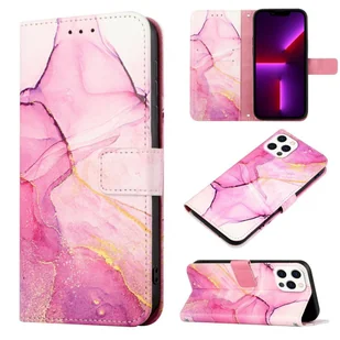 König Design Etui kompatybilne z Apple iPhone 15 Pro Max Etui na telefon komórkowy ze skóry syntetycznej - Etui na telefon komórkowy różowo-fioletowo-złote - Etui i futerały do telefonów - miniaturka - grafika 1