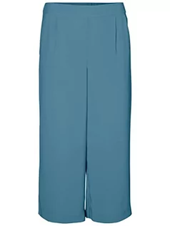 Spodnie damskie - Vero Moda Damskie spodnie Vmcoco Culotte WVN Noos, Niebieski (Windward Blue), S - grafika 1