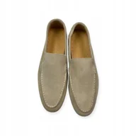 Mokasyny męskie - Mokasyny męskie zamszowe Old Money 44 - miniaturka - grafika 1