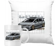 Gadżety dla niej i dla niego - ZESTAW PODUSZKA + KUBEK Szybkie Auta Motoryzacja JDM Pomysł Na Prezent #28 - miniaturka - grafika 1
