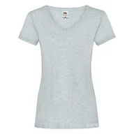 Koszulki i topy damskie - Koszulka damska V-Neck Fruit of the Loom - Heather Grey S - miniaturka - grafika 1