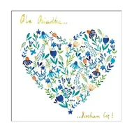 Kartki okolicznościowe i zaproszenia - Karnet KW Serce kwiatowe Dziadek - Henry - miniaturka - grafika 1