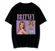 Koszulki męskie - ŚWIĄTECZNA KOSZULKA MĘSKA ŚMIESZNA T-SHIRT BRITNEY SPEARS PIOSENKARKA L - miniaturka - grafika 1