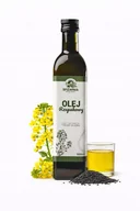 Zdrowa żywność - Olej Rzepakowy 500ml Tłoczony na Zimno Naturalny Nierafinowany Omega 3 - miniaturka - grafika 1