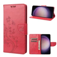 Etui i futerały do telefonów - Pokrowiec König Design kompatybilny z pokrowcem na telefon komórkowy ze skóry syntetycznej - Etui na telefon komórkowy czerwone - miniaturka - grafika 1