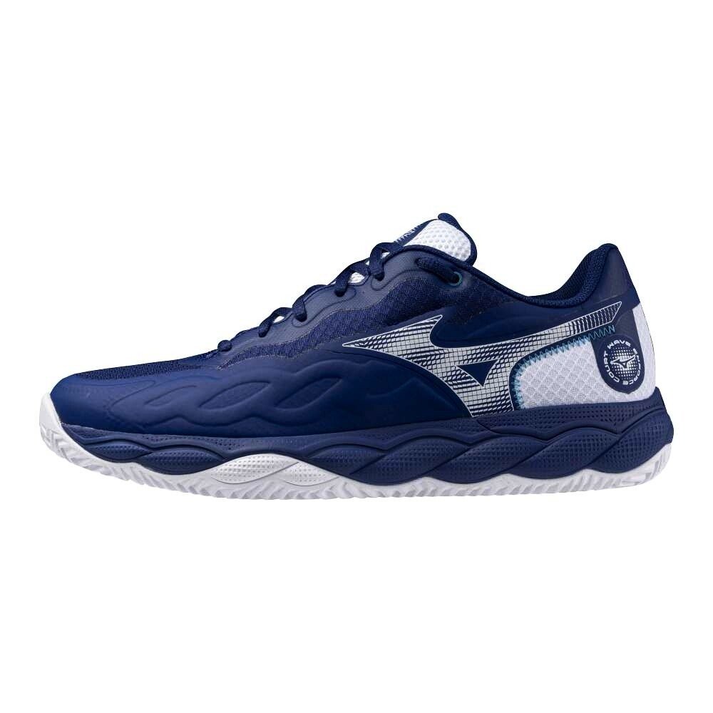 Męskie buty tenisowe Mizuno Wave Enforce Court CC Bellwether Blue/White EUR 40