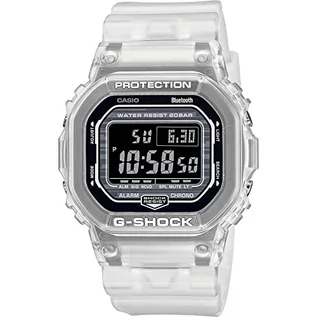 Paski - Casio Męski cyfrowy zegarek kwarcowy z plastikowym paskiem DW-B5600G-7ER, biały, pasek - grafika 1