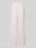 Spodnie damskie - Spodnie materiałowe z plisami model ‘ELLIE’ - miniaturka - grafika 1