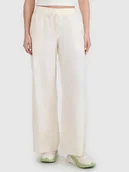 Spodnie damskie - 4F Spodnie w kolorze kremowym - miniaturka - grafika 1