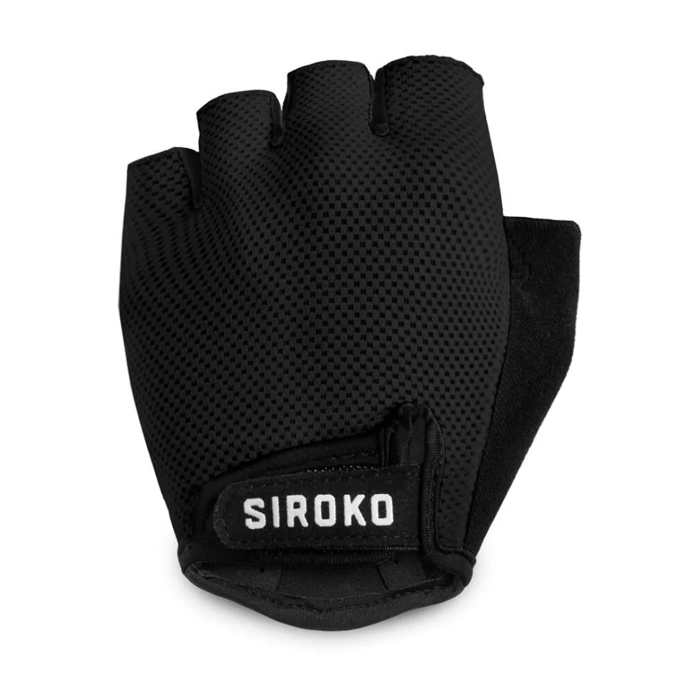 Rękawiczki Kolarstwo SIROKO Aero Black Czarny Mężczyzna i kobieta