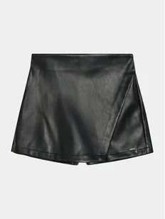 Guess Szorty z imitacji skóry J4RD04 WE8D0 Czarny Regular Fit - Spodenki damskie - miniaturka - grafika 1