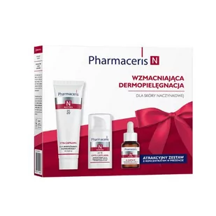 PHARMACERIS N Zestaw Krem VITA-CAPILARIL SPF 20, 50ml + OPTI-CAPILARIL Intensywny krem redukujący cienie pod oczami, 15 ml + C-CAPILIX Koncentrat z wit.C, 15ml - Zestawy kosmetyków damskich - miniaturka - grafika 1