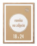 Ramki na zdjęcia - Ramka na zdjęcia 18x24 cm B5 Ramki 24x18 brązowa stojąca z nóżką - miniaturka - grafika 1