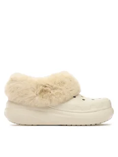Crocs Klapki Crocs Furever Crush Clog 208446 Beżowy - Klapki i japonki damskie - miniaturka - grafika 1