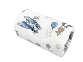 Poduszki do karmienia - Mufka do karmienia BAWEŁNA 100% SAMOLOTY BŁĘKIT - miniaturka - grafika 1