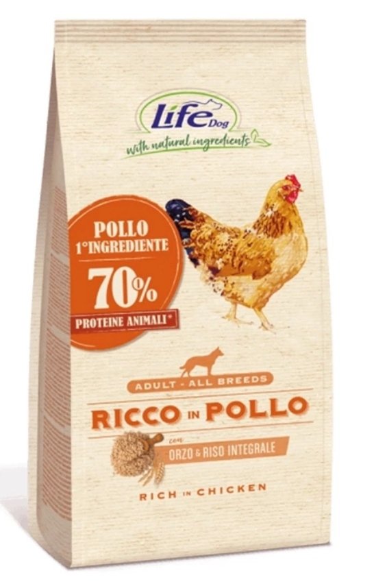 Life Pet Care Life Dog Sucha Karma dla Psa Bogata w Kurczaka 12kg